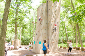 Rock climbing tower