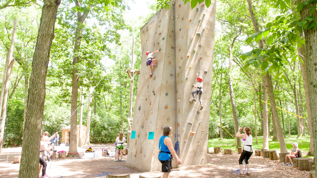 Rock climbing tower